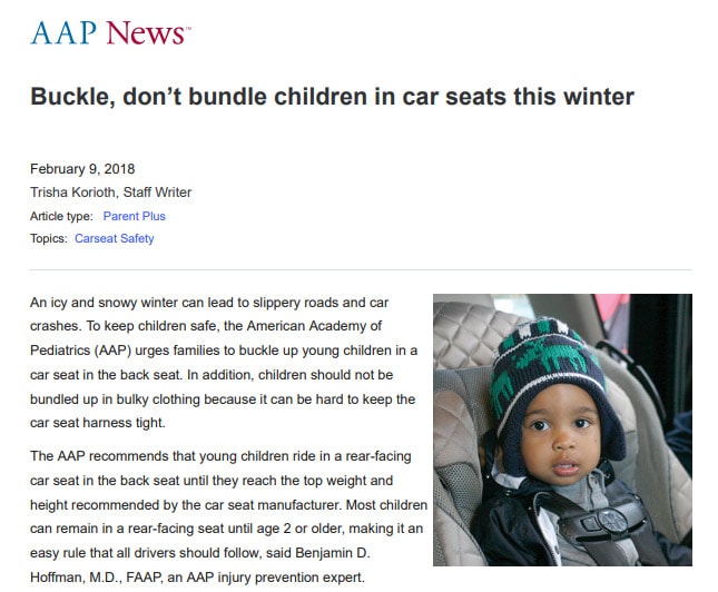 AAP（アメリカ小児科学会）の呼び掛け