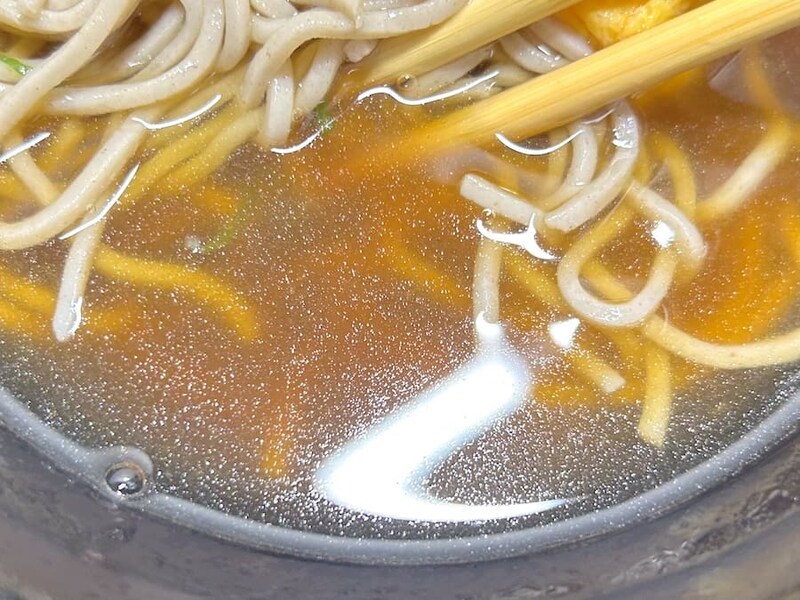 そばつゆはあっさり