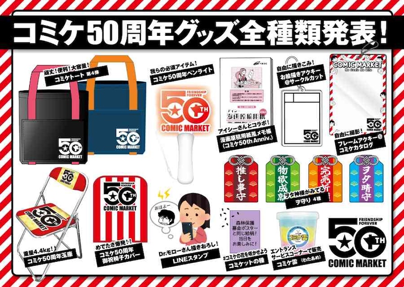 コミケ50周年グッズ