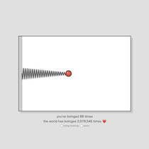 バネを引っ張って、ビヨーンってするだけ　Webサイト「Boing」になぜか癒やされる人続出