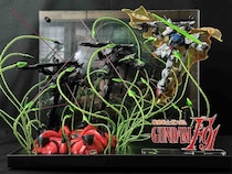 「質量を持った残像」を完全再現　ガンダムF91名シーンのジオラマが圧倒的完成度