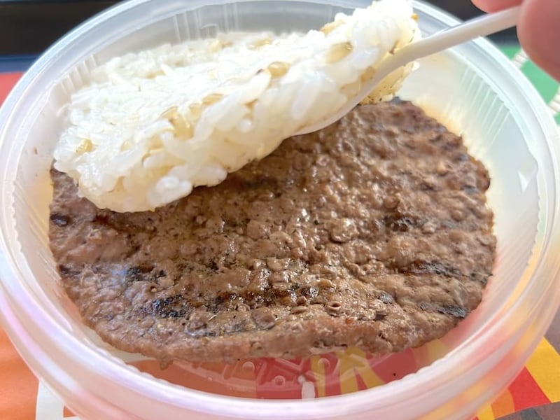 ライスパティとビーフパティ