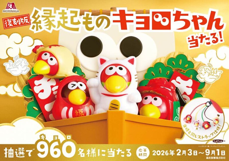 「復刻版！縁起ものキョロちゃんストラップが当たる！」キャンペーン