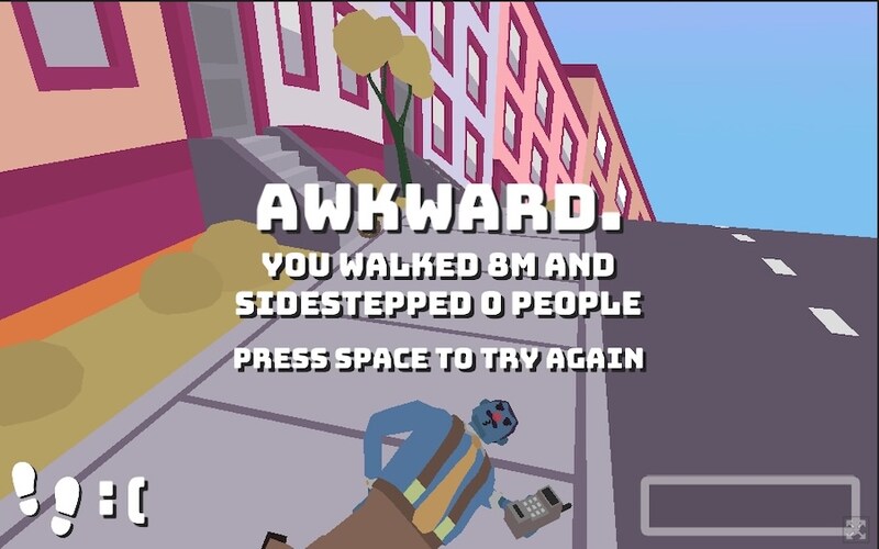 ぶつかるとゲームオーバー