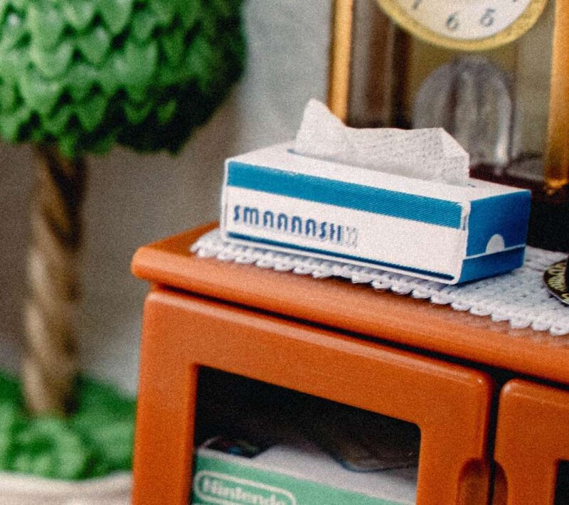 ティッシュケースには「SMAAAASH！！」の文字が