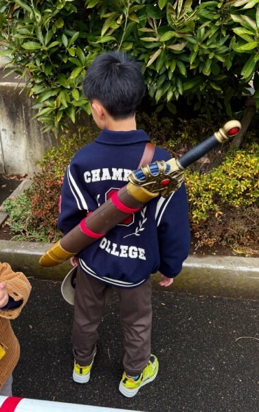 大喜びしたという甥っ子さん