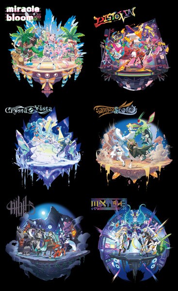 3タイプごとにユニットを組んだ初音ミクと相棒のポケモンたち