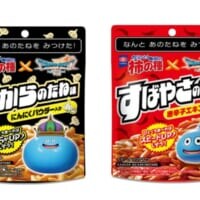 亀田の柿の種×ドラクエの夢コラボ　「ちからのたね」と「すばやさのたね」がまさかの商品化
