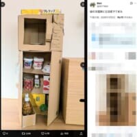 なんだこの生活感は……8歳の娘が作った「ダンボール冷蔵庫」がかなり本格的
