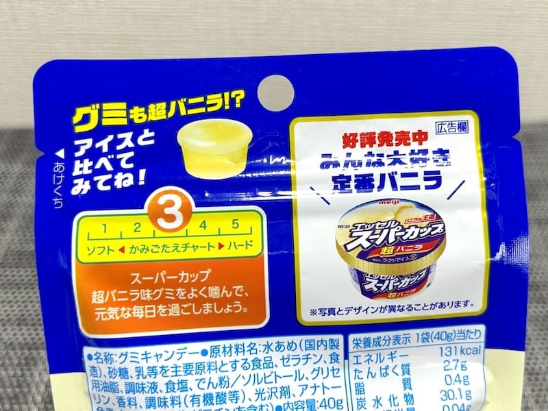 パッケージ裏