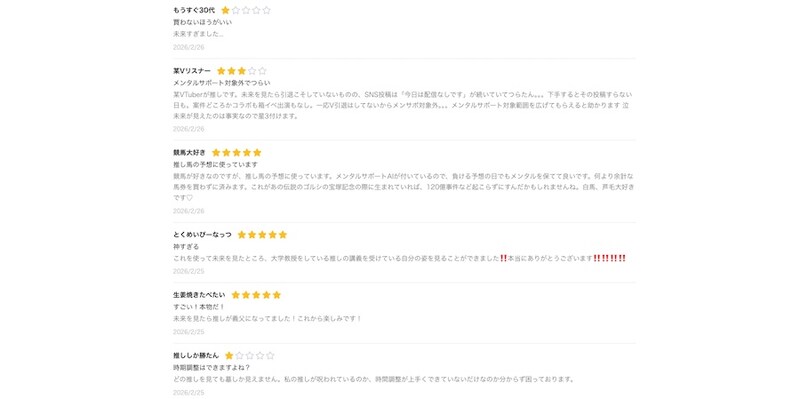 レビュー一覧
