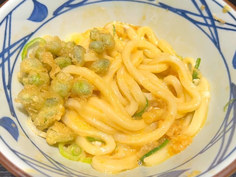 うどんにトッピング
