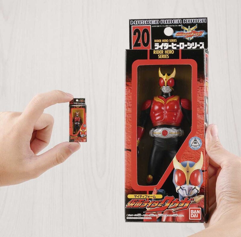 懐かしの“箱入りソフビ”が手のひらサイズに「仮面ライダー ソフビパッケージチャーム＆チョコスナック」発売