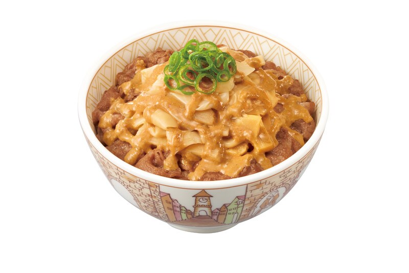 胡麻ダレたけのこ牛丼