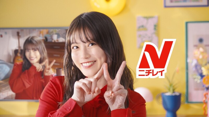 本番では「冷凍食品はニチレイ！」のセリフと共に美しいNマークを完成