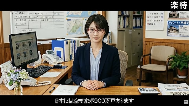 空き家問題が盛り込まれたシナリオ