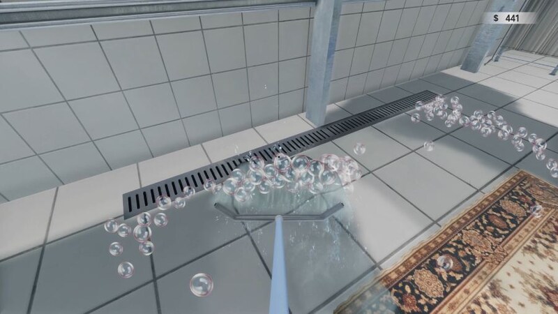 絨毯を洗うゲーム