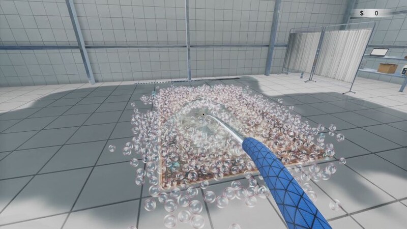絨毯を洗うゲーム