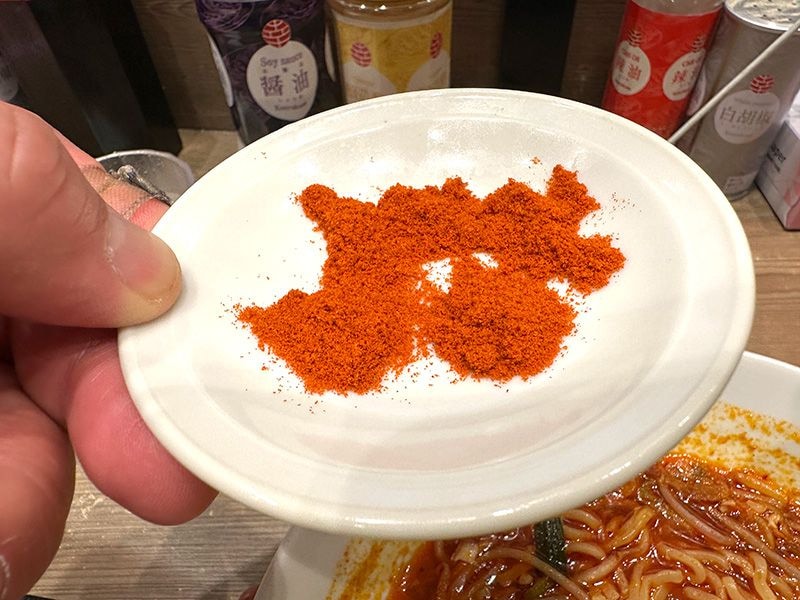 「5辛」は小さじ5杯程度の唐辛子