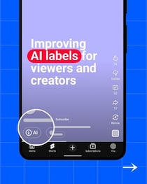 YouTube、AI動画の開示機能を刷新　システム検知で自動ラベル付与