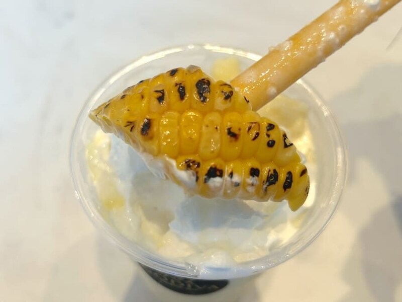 炙られたコーン