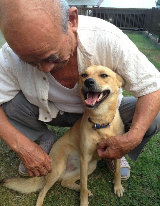 祖父と1才くらいのときのボビちゃん