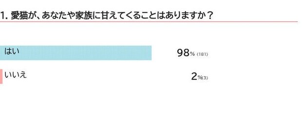 愛猫はあなたに甘えてきますか？