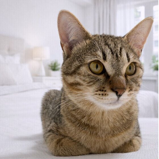 マオ  MIXキジトラ初めての香箱座り