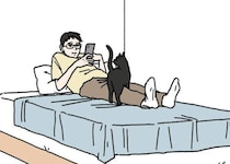 スマホばかり見ていると、猫は寂しい【男の猫道】ねこのきもちWEB MAGAZINE限定話 vol.216