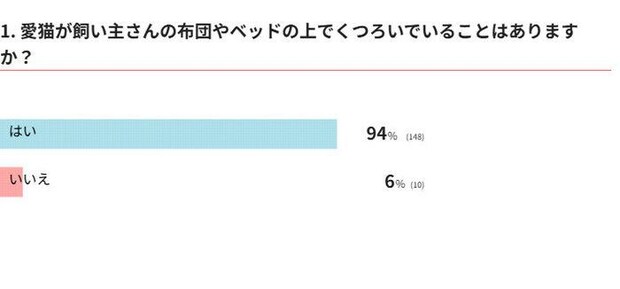 愛猫が飼い主さんの布団やベッドの上でくつろいでいることはありますか?