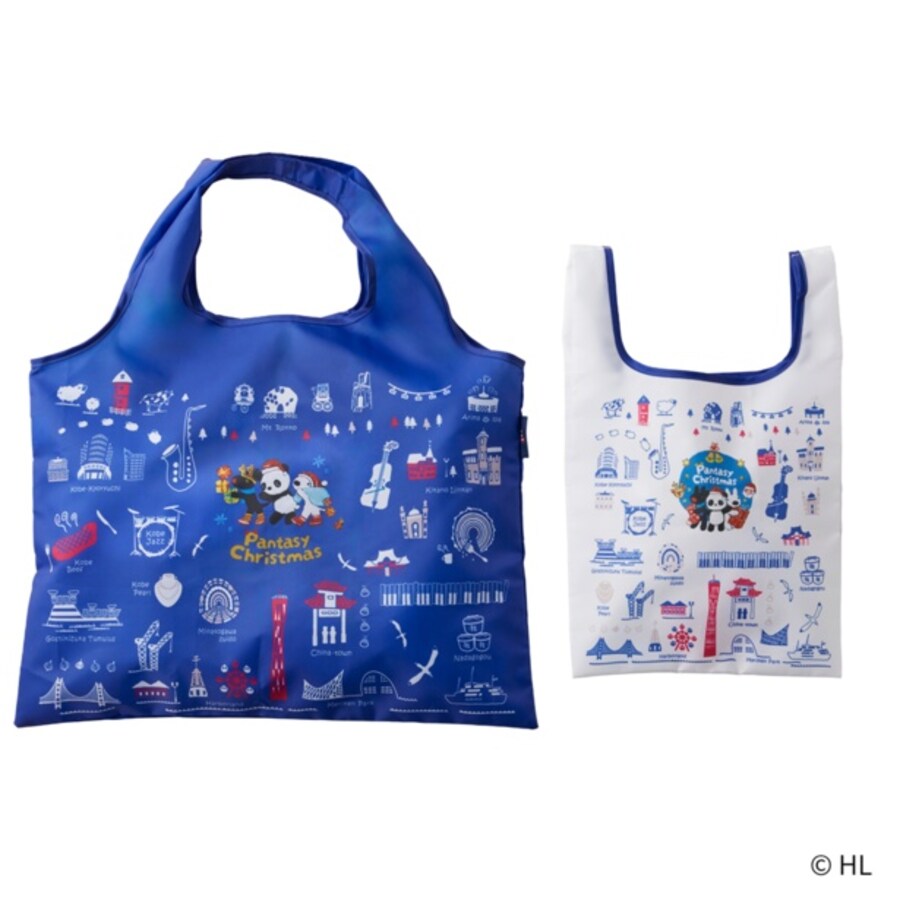 「UMIKIRIN(ウミキリン)」リサとガスパール エコバッグ(大)(左)、リサとガスパール コンビニエコバッグ(右)