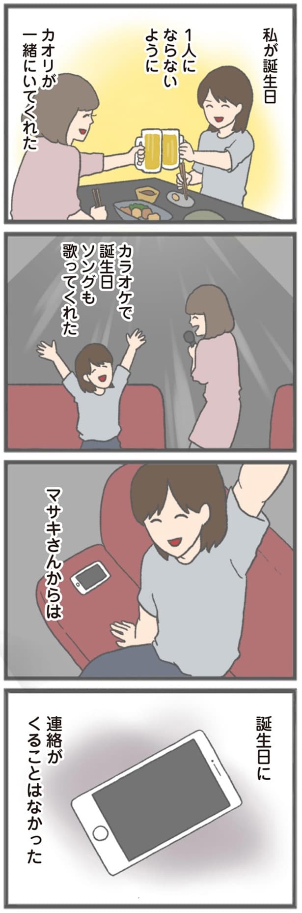 誕生日に連絡がくることはなかった