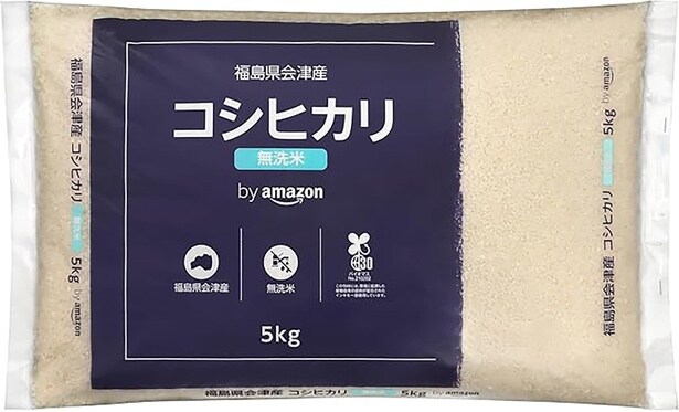 by Amazon 会津産 無洗 精米 コシヒカリ 5kg