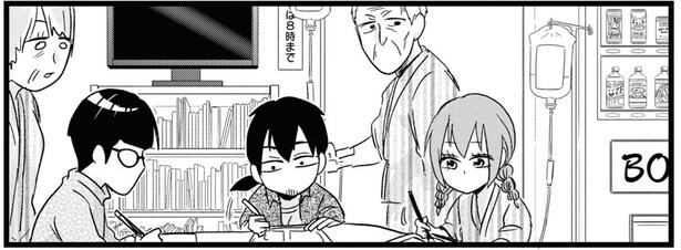入院中の漫画家の仕事場は、病院の談話室。すると…だんだん人が集まって来た!/腸よ鼻よ03(2)