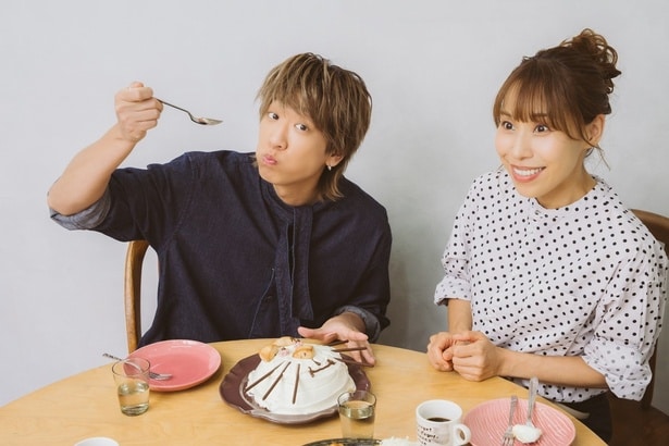 カメラ目線を忘れずにパクッ