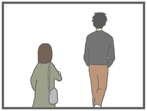 スタスタ行く彼