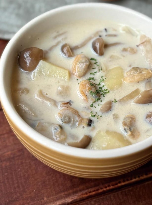 きのこクラムチャウダー