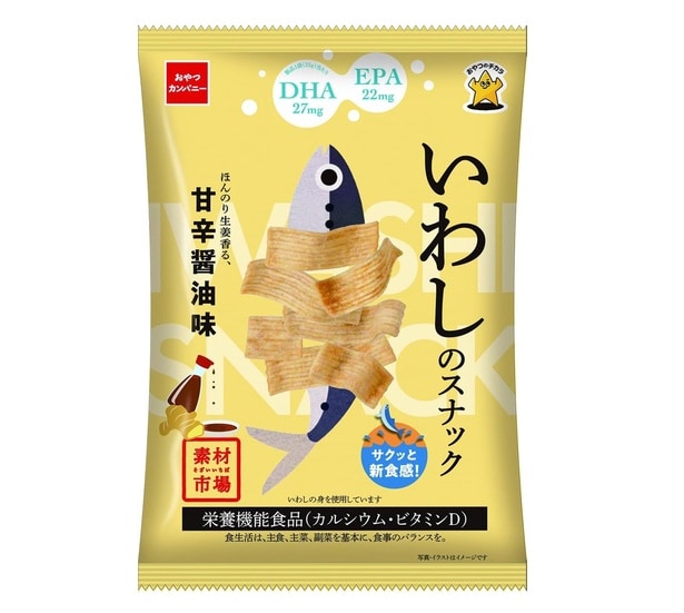 素材市場 いわしのスナック ほんのり生姜香る 甘辛醬油味小袋 25g×24袋