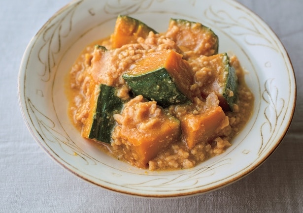 【簡単レンチン副菜】きのこ、かぼちゃ、小松菜を使った「和風煮もの」3品