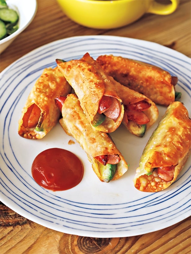 アボカドとソーセージのカリカリ揚げ