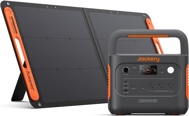 Jackery Solar Generator 1000 New 1070Wh ポータブル電源 100W ソーラーパネル 1枚 2点セット