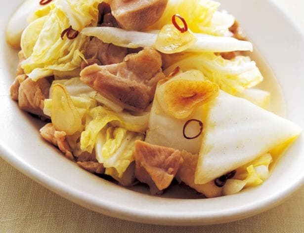 「白菜ペペロンチーノ」