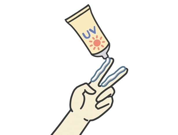 日焼け止めを全顔に塗る量はピース分