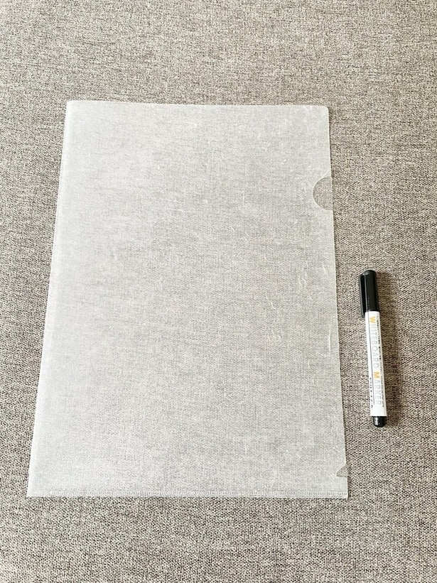 クリアホルダーを簡単ホワイトボード化(簡単すぎる使い方は▶︎次へ)