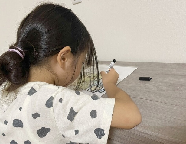 娘はキャラクターの写絵にどハマり