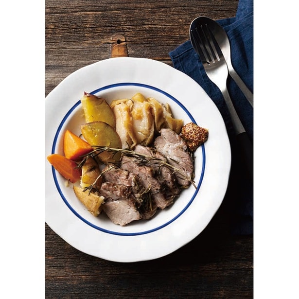 粒マスタードを添えて、おいしさを一層際立たせて