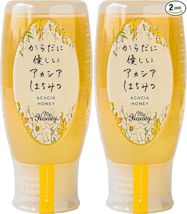 MyHoney ハチミツ 非加熱 はちみつ アカシア 500g×2本
