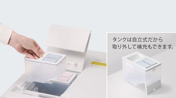 液体洗剤・柔軟剤自動投入で、洗濯のたびに計量する手間なし♪