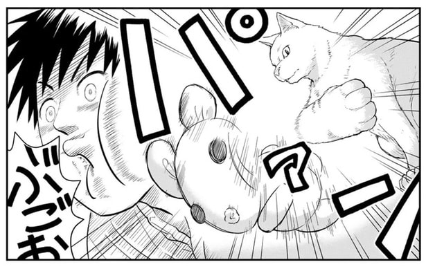 さっそく猫パンチ！ 猫になった王は魔法で動く「ネズミ」に大興奮