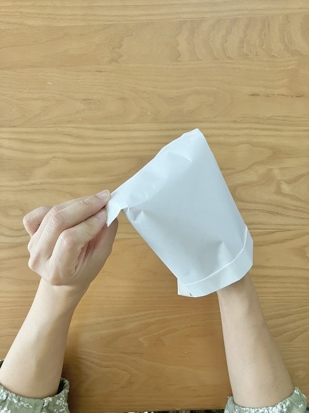 広げる時は手を入れるのもおすすめ